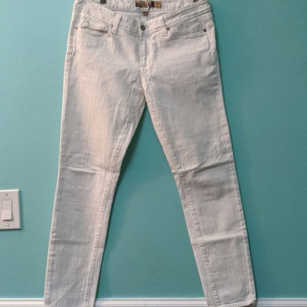 Paige SkyHigh White Jeans sz 30